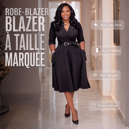 Robe blazer cintrée pour femme