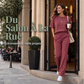 Ensemble de détente féminin au style chic décontracté