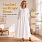 Robe longue maxi à manches longues et coupe ample pour femme, avec poches