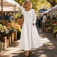 Robe longue maxi à manches longues et coupe ample pour femme, avec poches
