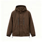 Veste cargo à capuche coupe-vent pour homme, manteau de streetwear outdoor imperméable