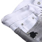 👖✨ PROMO -50% ! Jean Slim Camouflage Homme Tendance – Imprimé Audacieux Streetwear, Coupe Slim Droite Moderne, Denim Premium Durable Poches Pratiques · Blanc · 28-36 🔥