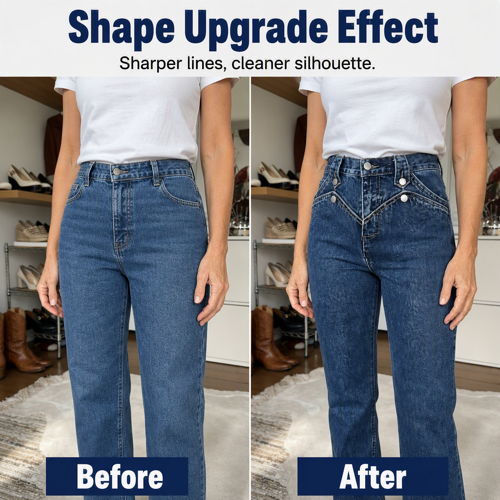 Des jeans taille haute qui sculptent la silhouette