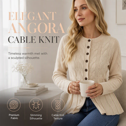Cardigan à boutons pour femme, en maille torsadée