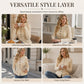 Cardigan à boutons pour femme, en maille torsadée