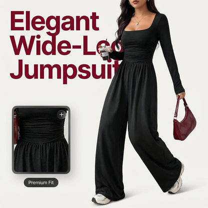 🚨 24-Hour Deal! Don’t Miss Out 💨Women's Casual Square Neck Wide-Leg Jumpsuit
