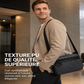 Sac bandoulière carré en cuir PU pour homme