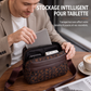 Sac bandoulière carré en cuir PU pour homme