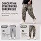 Pantalons cargo décontractés pour hommes avec multiples poches