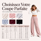 Pantalon large en velours élégant pour femme