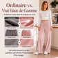 Pantalon large en velours élégant pour femme