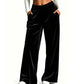 Pantalon large en velours élégant pour femme