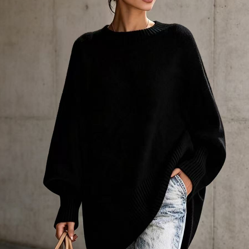 Pull-over col ras du cou pour femmes grande taille