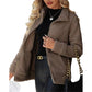 Manteau en polaire décontracté ample pour femme