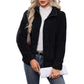 Manteau en polaire décontracté ample pour femme