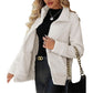 Manteau en polaire décontracté ample pour femme