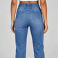 Pantalon de jogging décontracté en jean à cordon de serrage pour femme