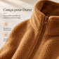 Veste d'hiver pour femme à col montant et fermeture éclair intégrale