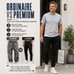 Joggers en denim pour homme, coupe slim, taille élastique