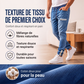 Joggers en denim pour homme, coupe slim, taille élastique