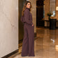 Ensemble 2 pièces pour femme : veste élégante et pantalon à jambes larges