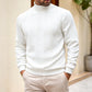 Pull en maille torsadée à col roulé pour homme