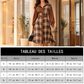 Robe femme rétro à carreaux et boutons