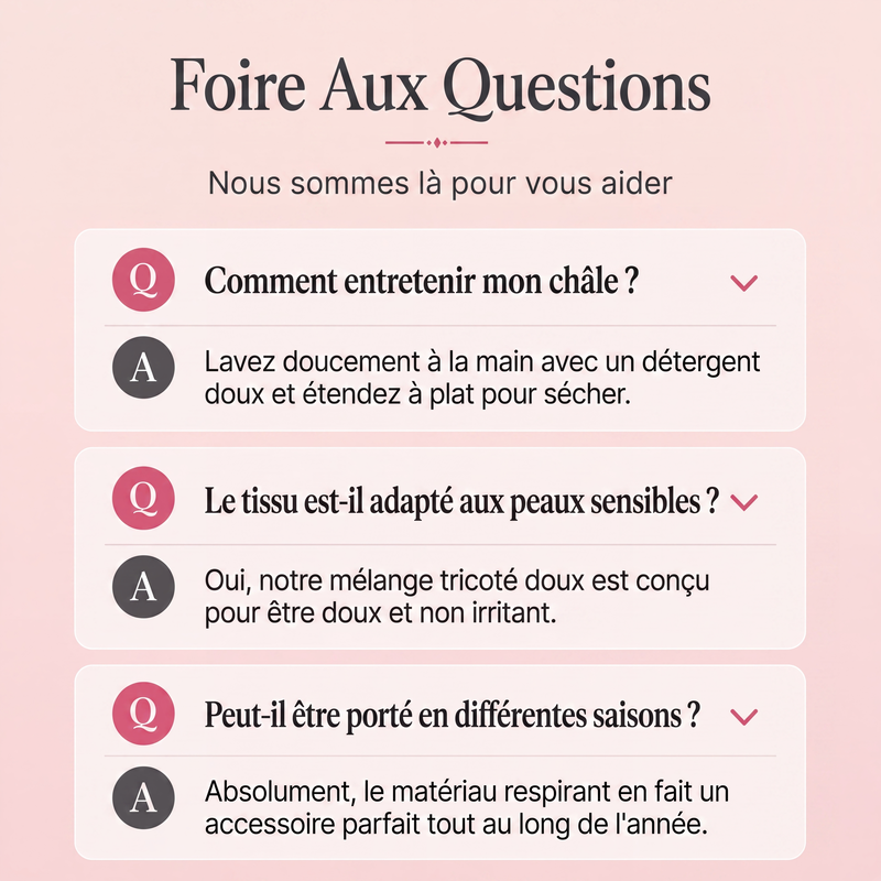 Châle enveloppant chaud d'hiver pour femme