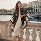 Châle enveloppant chaud d'hiver pour femme