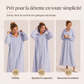 Robe de détente décontractée à capuche en peluche pour femme