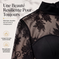 Robe longue maxi à manches longues avec empiècements en dentelle pour femme