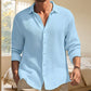 Chemise décontractée pour homme en texture gaufrée respirante