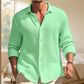 Chemise décontractée pour homme en texture gaufrée respirante