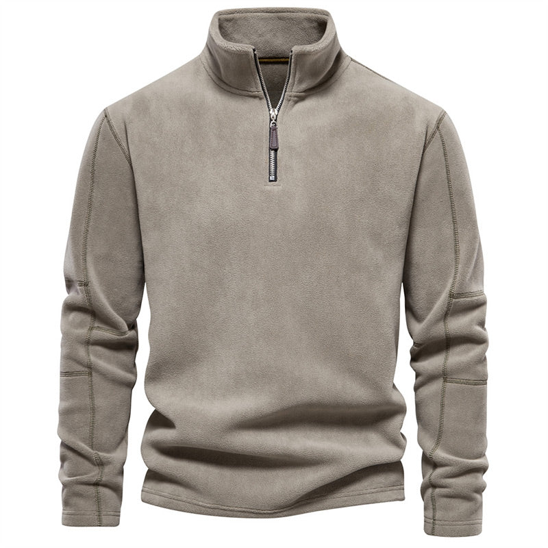 Pulls élégants à demi-fermeture éclair et manches longues pour hommes