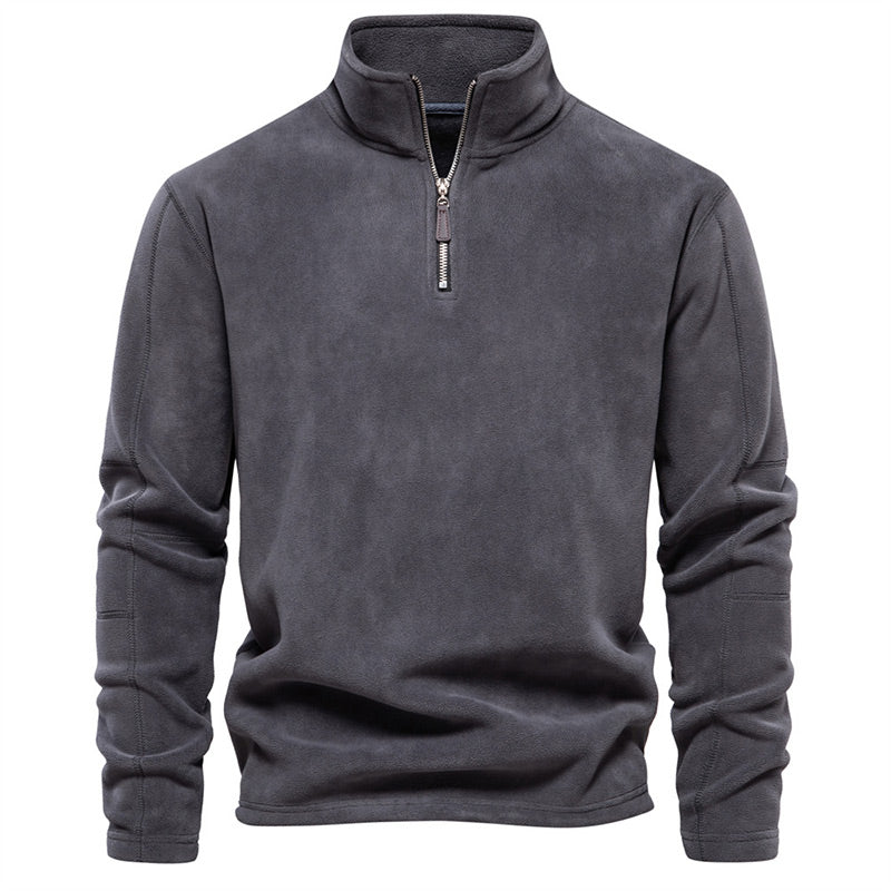 Pulls élégants à demi-fermeture éclair et manches longues pour hommes