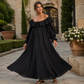 Robe longue décontractée à épaules dénudées pour femme