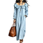 Robe longue décontractée à épaules dénudées pour femme