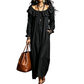 Robe longue décontractée à épaules dénudées pour femme