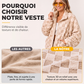 Veste en peluche à motif damier et boutons-pression pour femme