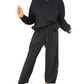 Ensemble sweat à col rond et pantalon large pour femme