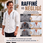 Chemise à capuche à manches longues rayée pour homme