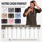 Chemise à capuche à manches longues rayée pour homme