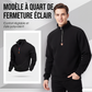 Pull à col montant et quart de zip pour homme