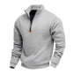 Pull à col montant et quart de zip pour homme