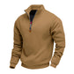 Pull à col montant et quart de zip pour homme