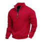 Pull à col montant et quart de zip pour homme