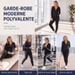 Ensemble sweat à capuche zippé rayé et pantalon pour femme