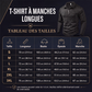 T-shirt à manches longues et demi-zip pour homme