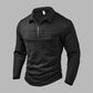 T-shirt à manches longues et demi-zip pour homme