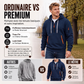 Sweat à capuche décontracté et sportif pour homme avec quart de zip